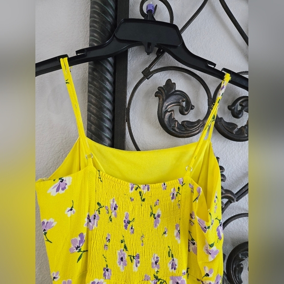 Zara Yellow Floral Maxi Dress - Picture 9 of 12